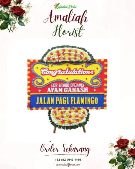 Sewa Papan Bunga Batu Gajah